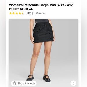 Wild fable parachute mini skirt- sold out at Target
